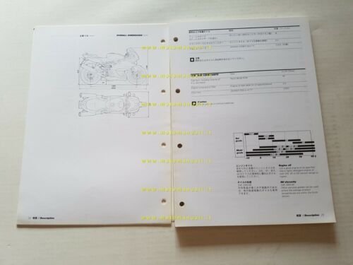 DUCATI Supersport 750 1999 manuale officina JAPANESE ENGLISH WORKSHOP MANUAL