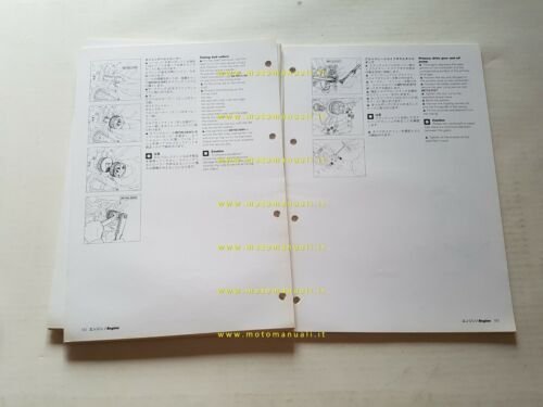 DUCATI Supersport 750 1999 manuale officina JAPANESE ENGLISH WORKSHOP MANUAL