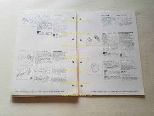 DUCATI Supersport 750 1999 manuale officina JAPANESE ENGLISH WORKSHOP MANUAL