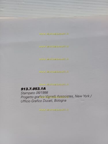 Ducati Supersport 750-900 1998 manuale uso libretto istruzioni originale