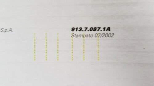 Ducati Supersport 800 2002 manuale uso manutenzione originale owner's manual