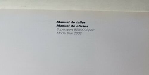 DUCATI Supersport 900- Sport 900 2002 manuale officina SPAGNOLO PORTOGHESE