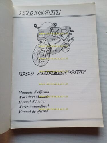 Ducati Supersport 900 1989-90 manuale officina originale workshop manual