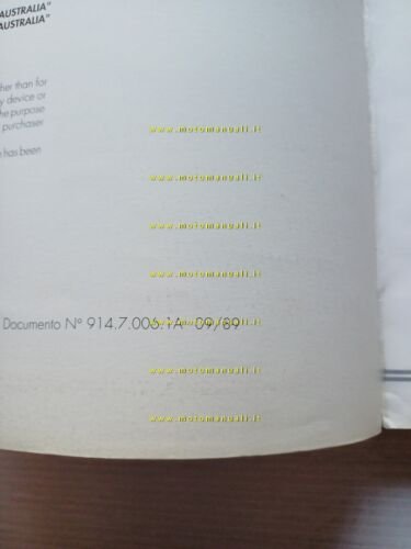Ducati Supersport 900 1989-90 manuale officina originale workshop manual