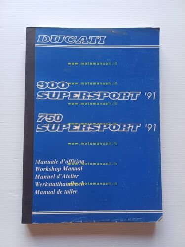 Ducati Supersport 900 750 1991 manuale officina originale workshop manual