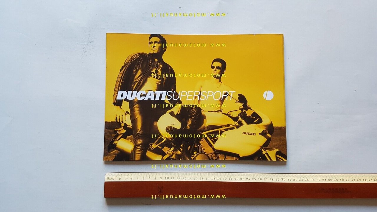 DUCATI SuperSport 900 750 1999 depliant TEDESCO FRANCESE originale