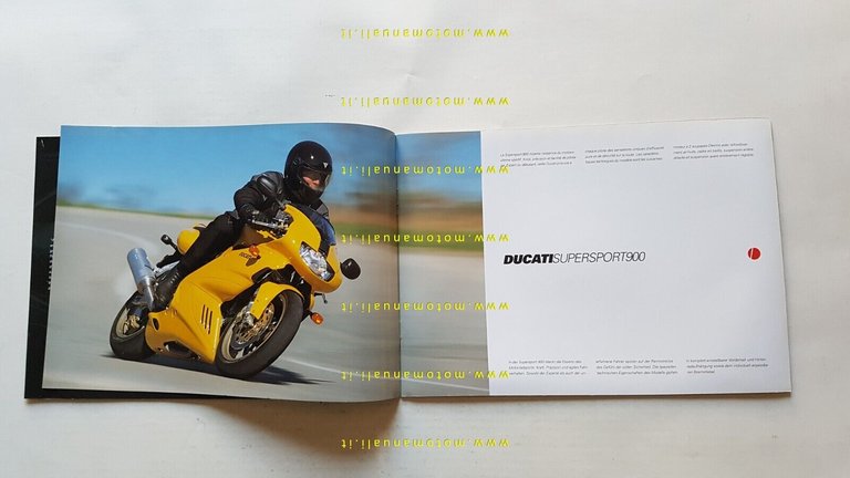 DUCATI SuperSport 900 750 1999 depliant TEDESCO FRANCESE originale