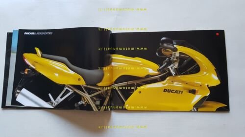 DUCATI SuperSport 900 750 1999 depliant TEDESCO FRANCESE originale