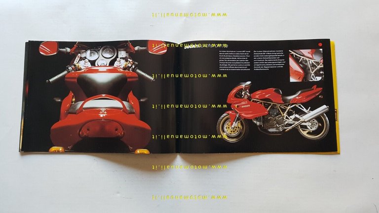 DUCATI SuperSport 900 750 1999 depliant TEDESCO FRANCESE originale