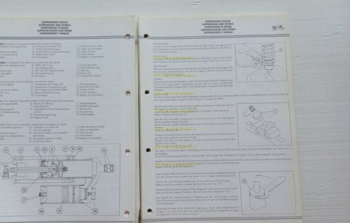 Ducati SuperSport 900 750 600 1994-96 manuale officina riparazione originale