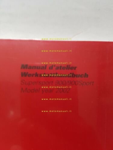 DUCATI SuperSport 900-Sport 900 2002 manuale officina FRANCESE TEDESCO ORIGINALE