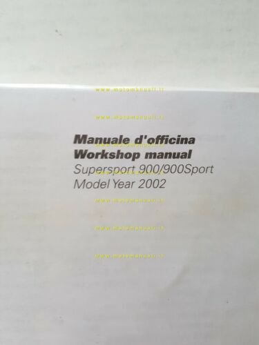 DUCATI SuperSport 900-Sport 900 2002 manuale officina ITALIANO INGLESE ORIGINALE