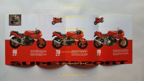Ducati SuperSport 900-Superlight-750-400 1993 depliant moto originale brochure