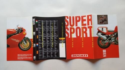 Ducati SuperSport 900-Superlight-750-400 1993 depliant moto originale brochure