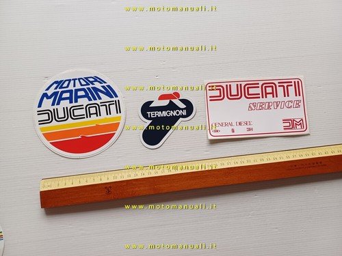 Ducati Termignoni lotto adesivi pubblicitari originali anni '80 factory stickers
