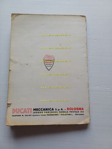 DUCATI tutti modelli 100 -125 -175 -200 1960 manuale officina …