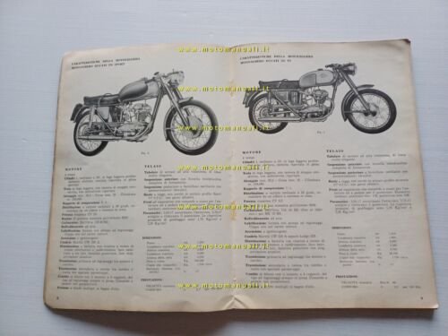 DUCATI tutti modelli 100 -125 -175 -200 1960 manuale officina …