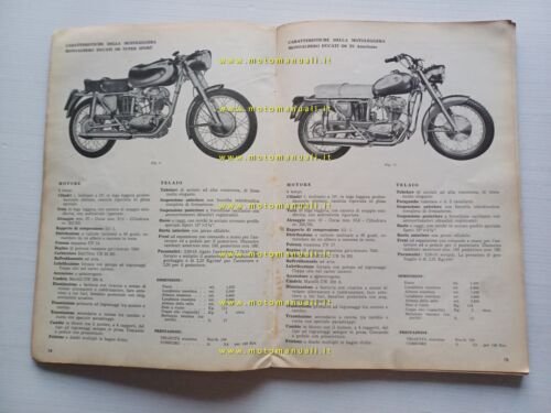 DUCATI tutti modelli 100 -125 -175 -200 1960 manuale officina …