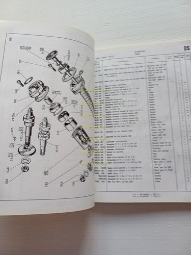 Ducati tutti modelli 250-350-450-Desmo 1968-73 catalogo ricambi Motore COPIA