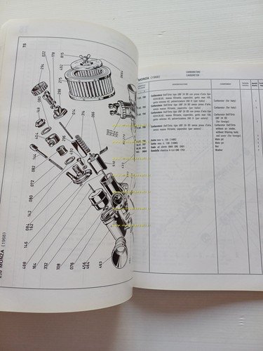 Ducati tutti modelli 250-350-450-Desmo 1968-73 catalogo ricambi Motore COPIA