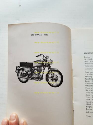 Ducati tutti modelli 250-350 5V 1967 varianti al manuale uso …