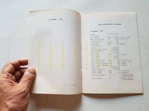 Ducati tutti modelli 250-350 5V 1967 varianti al manuale uso …