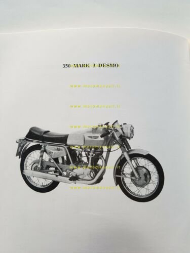 Ducati tutti modelli 250-350 5V 1968 varianti manuale uso Scrambler …