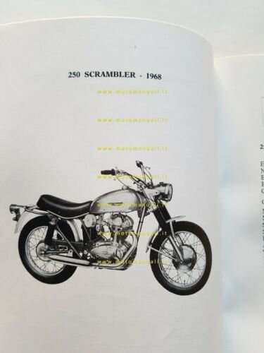 Ducati tutti modelli 250-350 5V 1968 varianti manuale uso Scrambler …