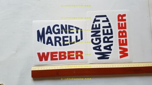 Ducati Weber Magneti Marelli 2 adesivi pubblicitari originali factory stickers