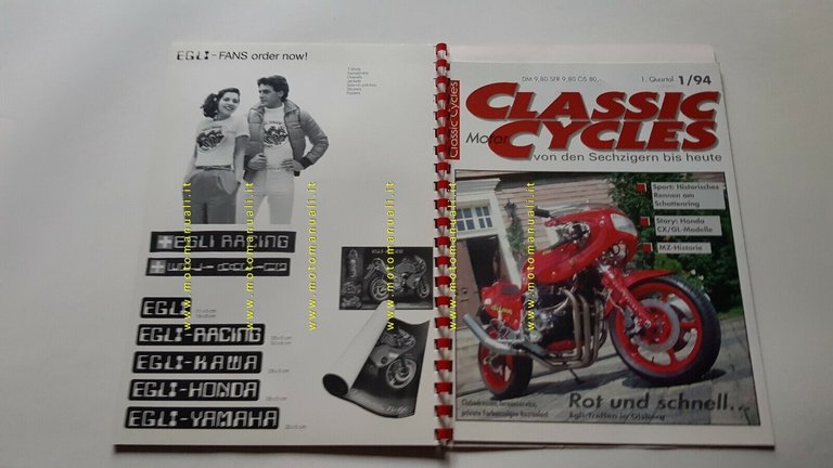 EGLI cartella stampa originale presentazione modelli genuine press kit