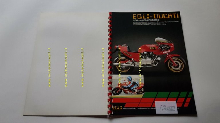 EGLI cartella stampa originale presentazione modelli genuine press kit