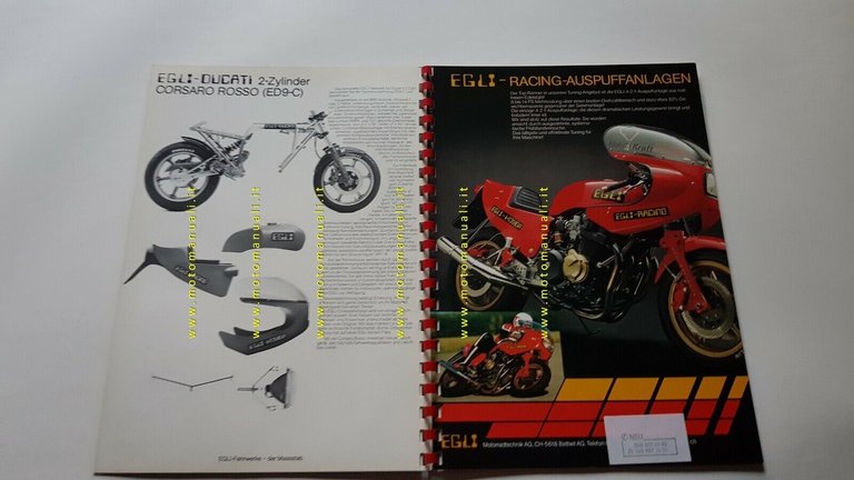 EGLI cartella stampa originale presentazione modelli genuine press kit