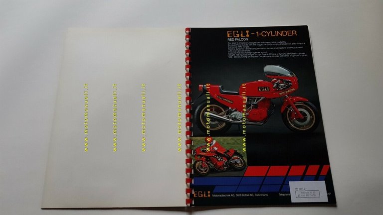 EGLI cartella stampa originale presentazione modelli genuine press kit