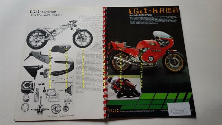 EGLI cartella stampa originale presentazione modelli genuine press kit