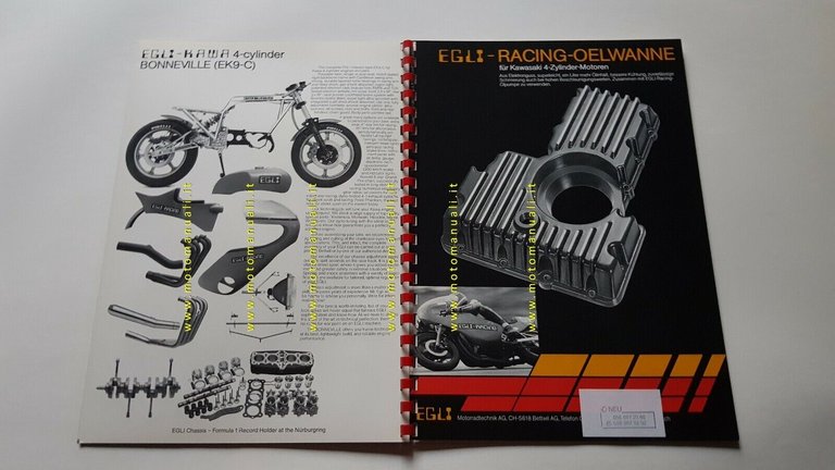 EGLI cartella stampa originale presentazione modelli genuine press kit