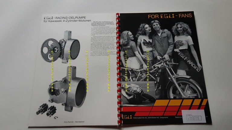 EGLI cartella stampa originale presentazione modelli genuine press kit