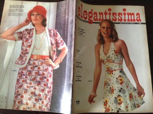 Elegantissima Rivista Magazine Speciale moda Estate 1974 con cartamodello