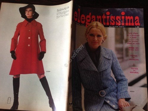 Elegantissima Rivista Magazine Speciale moda Inverno 1973 con cartamodello | Immagine principale
