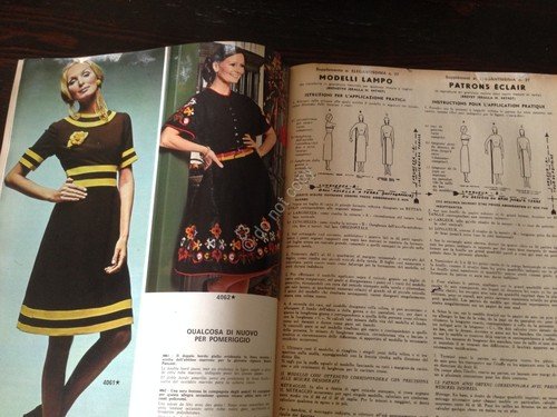 Elegantissima Rivista Magazine Speciale moda Inverno 1973 con cartamodello