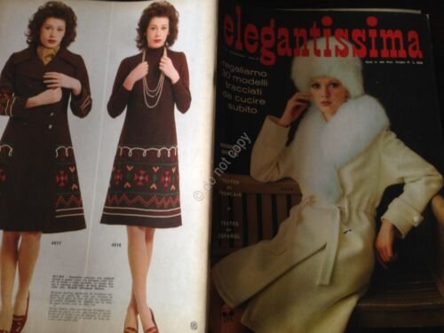 Elegantissima Rivista Magazine Speciale moda Inverno 1975 con cartamodello