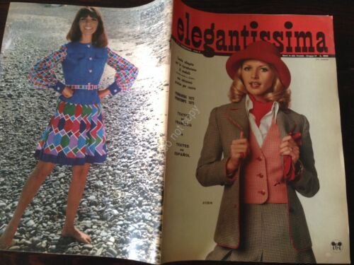 Elegantissima Rivista Magazine Speciale moda Primavera 1973 con cartamodello