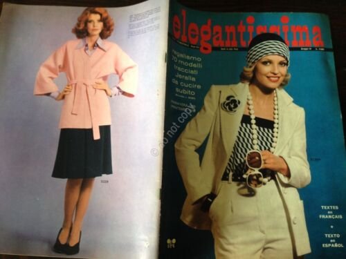 Elegantissima Rivista Magazine Speciale moda Primavera 1976 con cartamodello