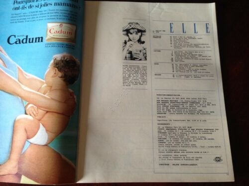 ELLE FRANCE Rivista Magazine 1 Luglio 1965 n.1019 J Moreau