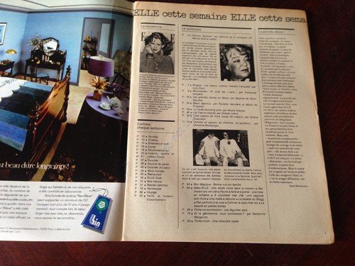 ELLE FRANCE Rivista Magazine 10 Gennaio 1977 n.1618 Simon Signoret | Immagine Gallery 2