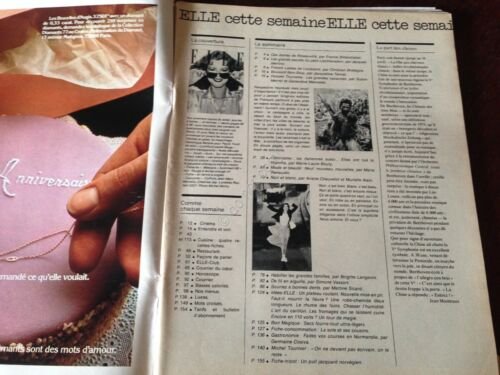 ELLE FRANCE Rivista Magazine 11 Aprile 1977 n.1631