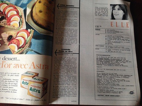 ELLE FRANCE Rivista Magazine 12 Agosto 1965 n.1025 Francoise Hardy … | Immagine Gallery 2