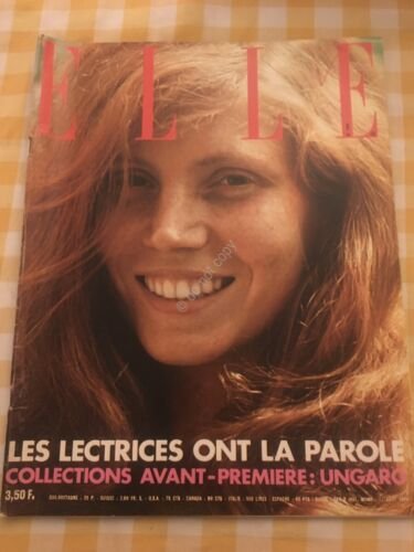 ELLE FRANCE Rivista Magazine 12 Agosto 1974 n.1495