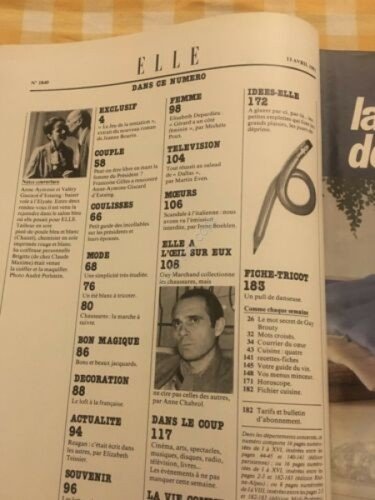 ELLE FRANCE Rivista Magazine 13 Aprile 1981 n.1840 serie Dallas | Immagine Gallery 2