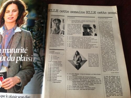 ELLE FRANCE Rivista Magazine 14 Marzo 1977 n.1627 Mitterand