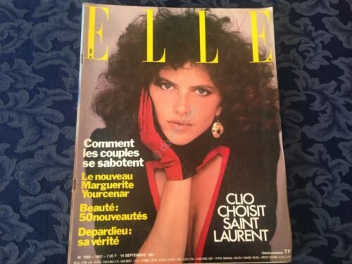 ELLE FRANCE Rivista Magazine 14 Settembre 1981 n.1862 Clio YSL